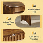 GDFStudio Ichi Farmhouse 3 Piece Wood Dining Set