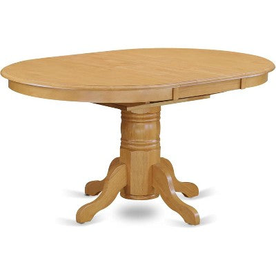 HomeStock Oval Dining Table Set With 4 Chairs Formal Style