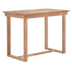 5-Piece Farmhouse Counter Height Dining Table Set with 1 Rectangular Dining Table and 4 Dining Chairs for Small Places - ModernLuxe