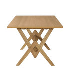 Christopher Knight Home Raisa 5 Piece Farmhouse Rubberwood Dining Set with Boucle Upholstered Chairs