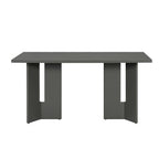 7 Piece Farmhouse Dining Table Set Dining Set for 6, 60 Kitchen Table Set with 6 Upholstered Dining Chairs - ModernLuxe