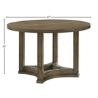 Christopher Knight Home Jimmy Vintage 47 Wood 5 Piece Round Dining Table Set with 4 Upholstered Chairs
