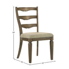 Christopher Knight Home Jimmy Vintage 47 Wood 5 Piece Round Dining Table Set with 4 Upholstered Chairs