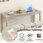 Costway 4PCS Bar Table Set w/Charging Station 3 Padded Stools for Living Room Kitchen