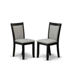 HomeStock 7-Piece Distressed Jacobean Finish Solid Wood Top Dining Table with 6-Parson Chairs