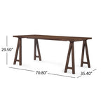 Christopher Knight Home Havenwood 7-Piece Fabric and Rubberwood Dining Set