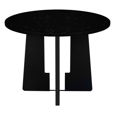 5-piece Round Dining Table Set Dining Set with 4 Upholstered Chairs for Dining Room, Kitchen and Living room, Beige/Black/Gray/White-ModernLuxe