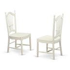 HomeStock Dining Room Kitchen Table Set Round Linen White