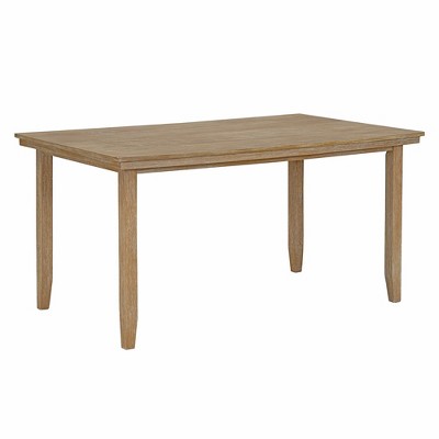 6-Piece Farmhouse Dining Table Set Dining Set with Rustic Dining Table, 4 High-back Dining Chairs and Bench, Natural Wood Wash/Gray-ModernLuxe