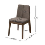 Christopher Knight Home Mireya 7 Piece Rustic Rubberwood Fabric Upholstered Dining Set