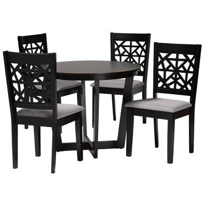 Baxton Studio Jamie Moden Wood 5-Piece Dining Set