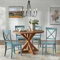 5pc Crenshaw Round Dining Set Driftwood - Buylateral