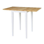International Concepts Small Dual Drop Leaf Dining Table with 2 San Remo Splat