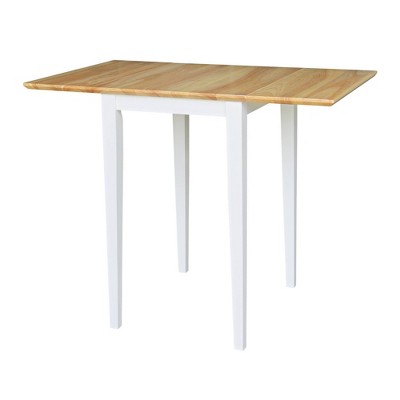 International Concepts Small Dual Drop Leaf Dining Table with 2 San Remo Splat