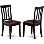 HomeStock Oval Kitchen Dining Table Set with 6 Chairs Modern Style