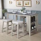 Home Design 5pc Africa Counter Height Dining Set